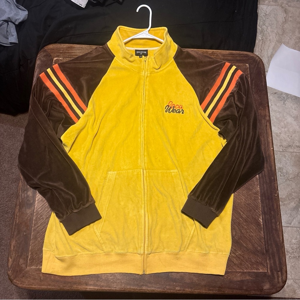 Rocawear Vintage 2XL Jacket Yellow and Brown